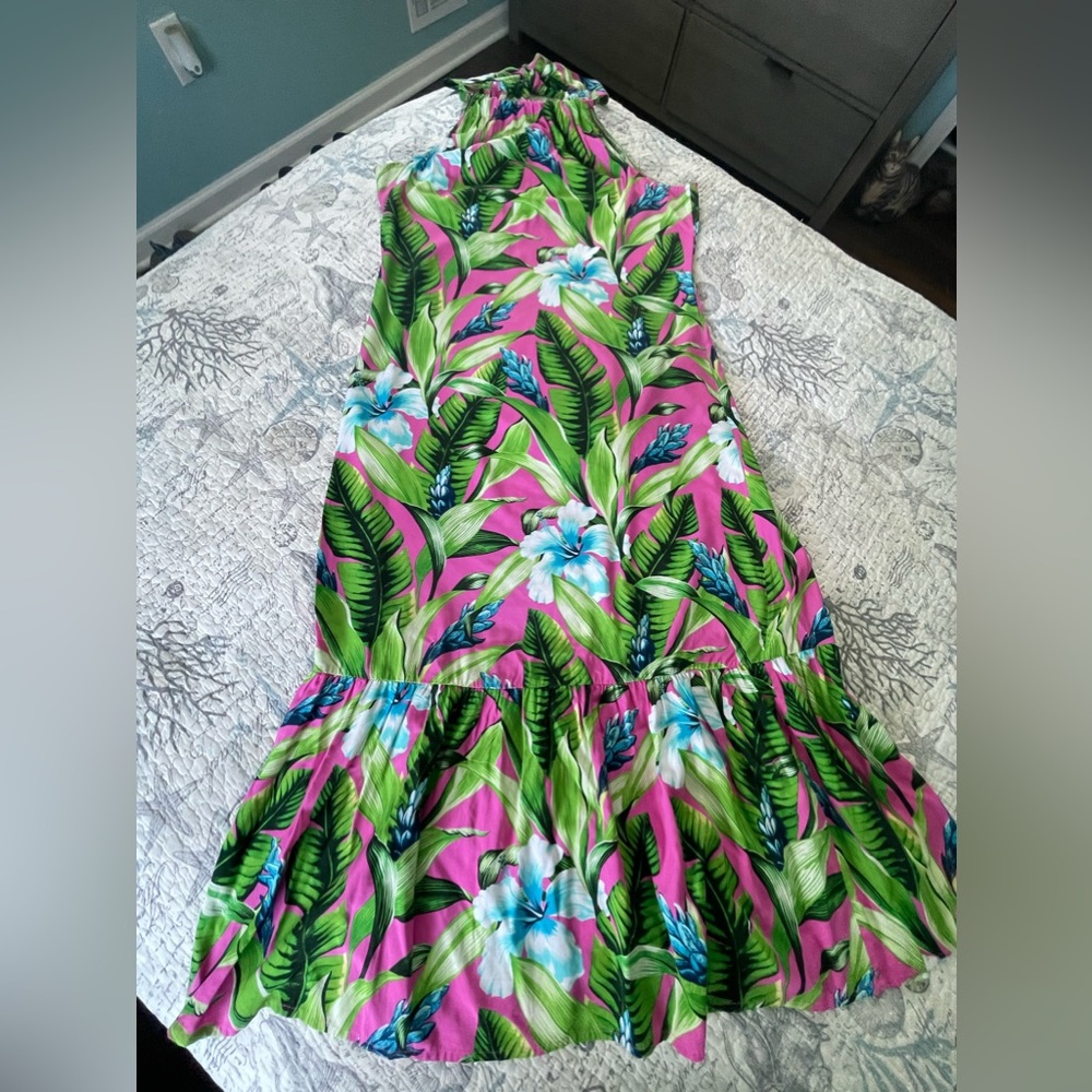 Tommy Bahama Floral Halter Style Maxi Dress